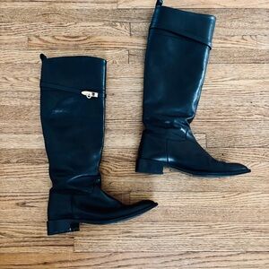 Salvatore Ferragamo Black Riding Boots